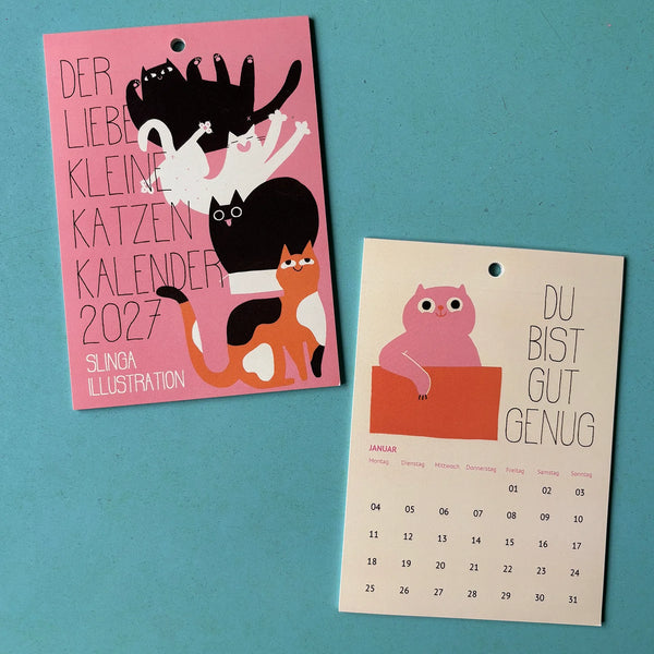 Der kleine liebe Katzen Kalender 2027 | Slinga