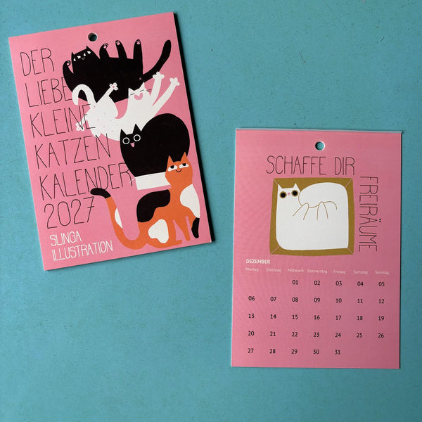 Der kleine liebe Katzen Kalender 2027 | Slinga