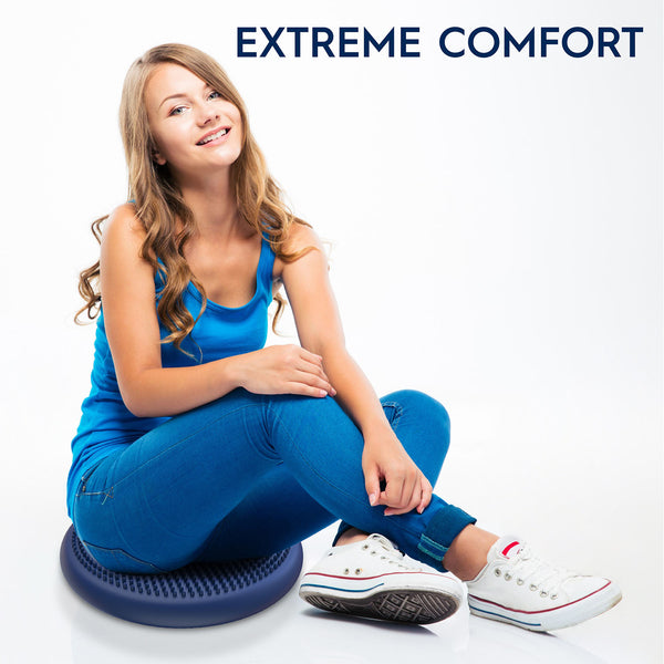 Wiggle Seat Big Sensory Cushion Blue 33cm | Sitzkissen