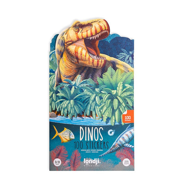 DINO STICKERS Aufkleber Dinosaurier Set Londji