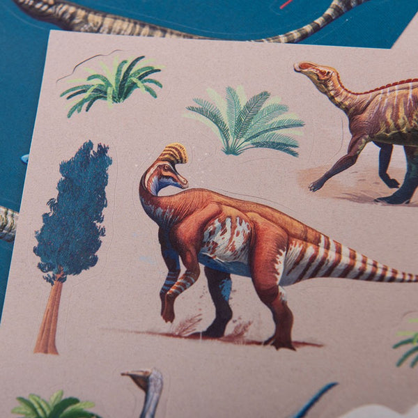 DINO STICKERS Aufkleber Dinosaurier Set Londji