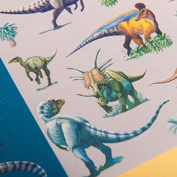 DINO STICKERS Aufkleber Dinosaurier Set Londji