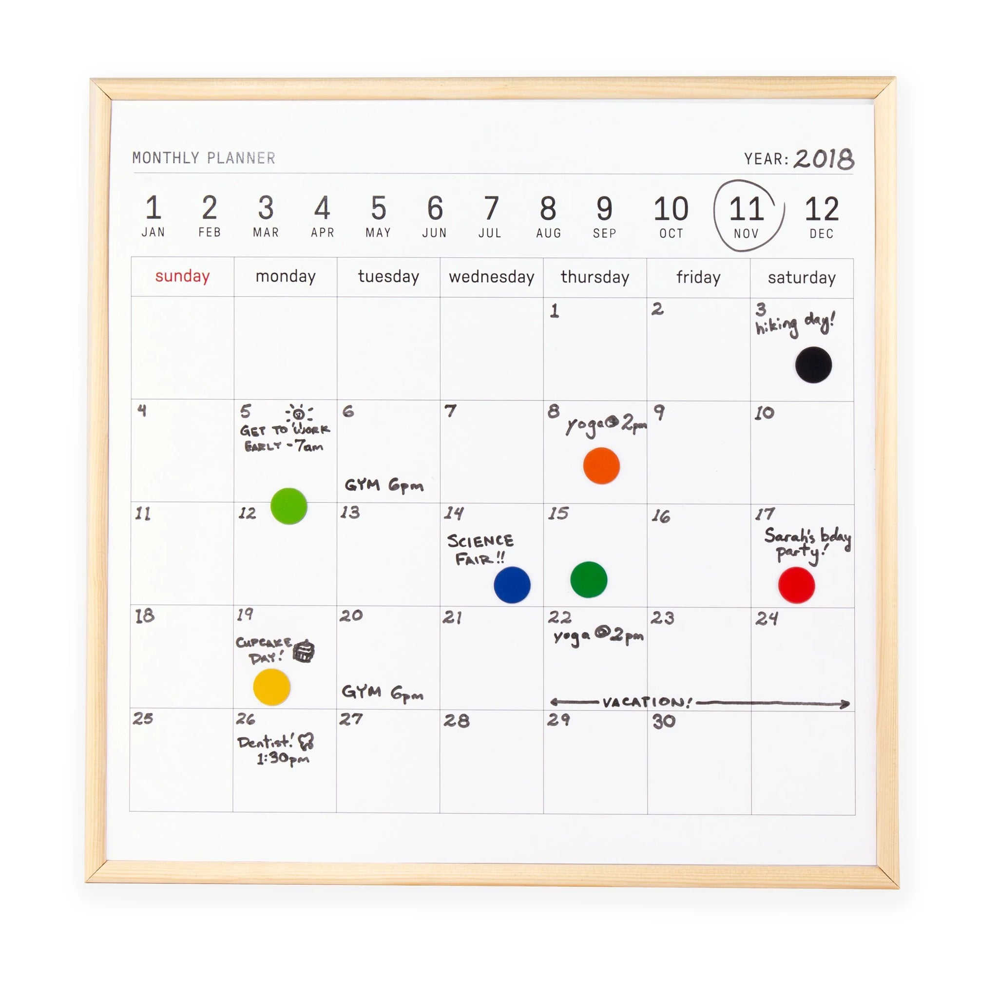 White Board Calendar