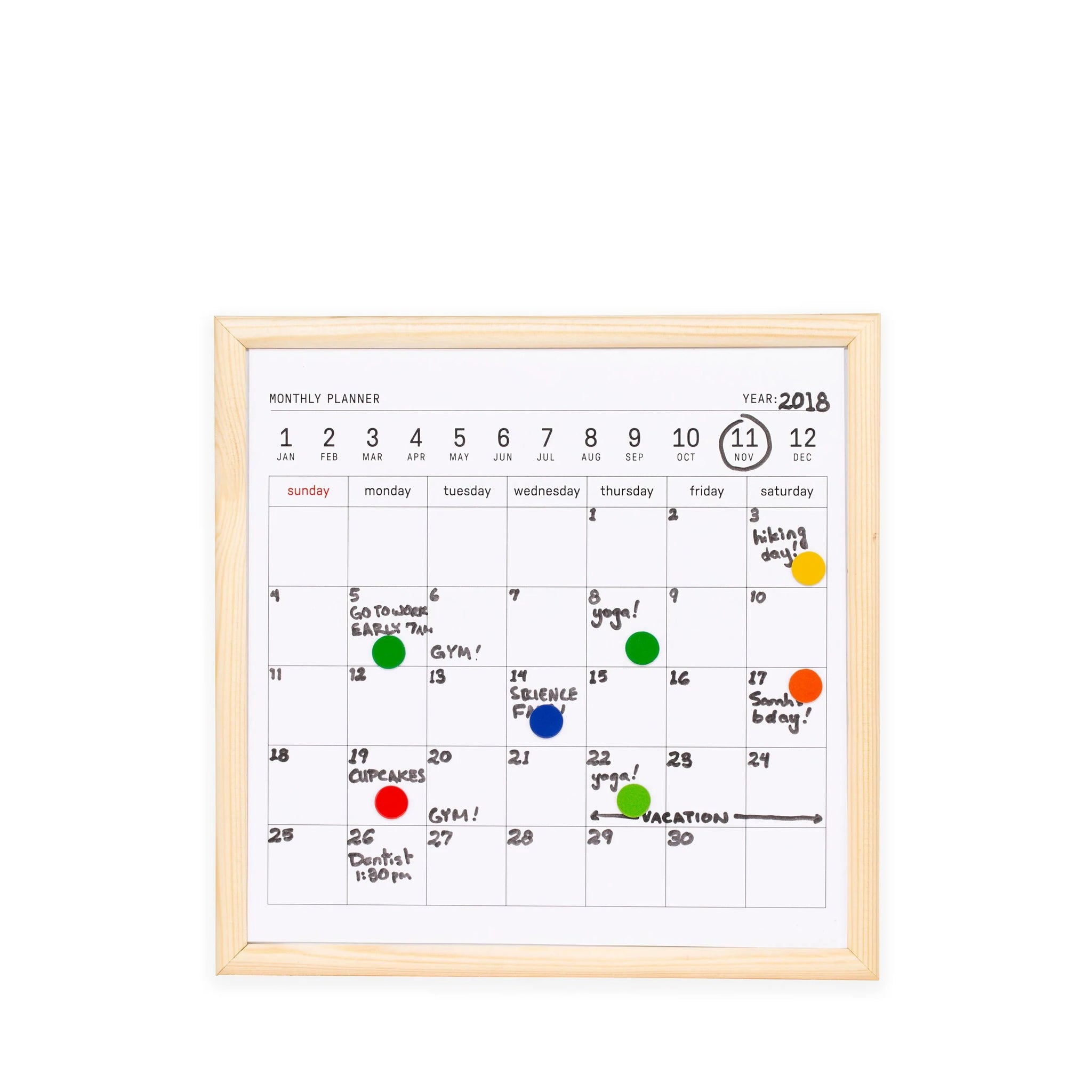 Mini White Board Calendar