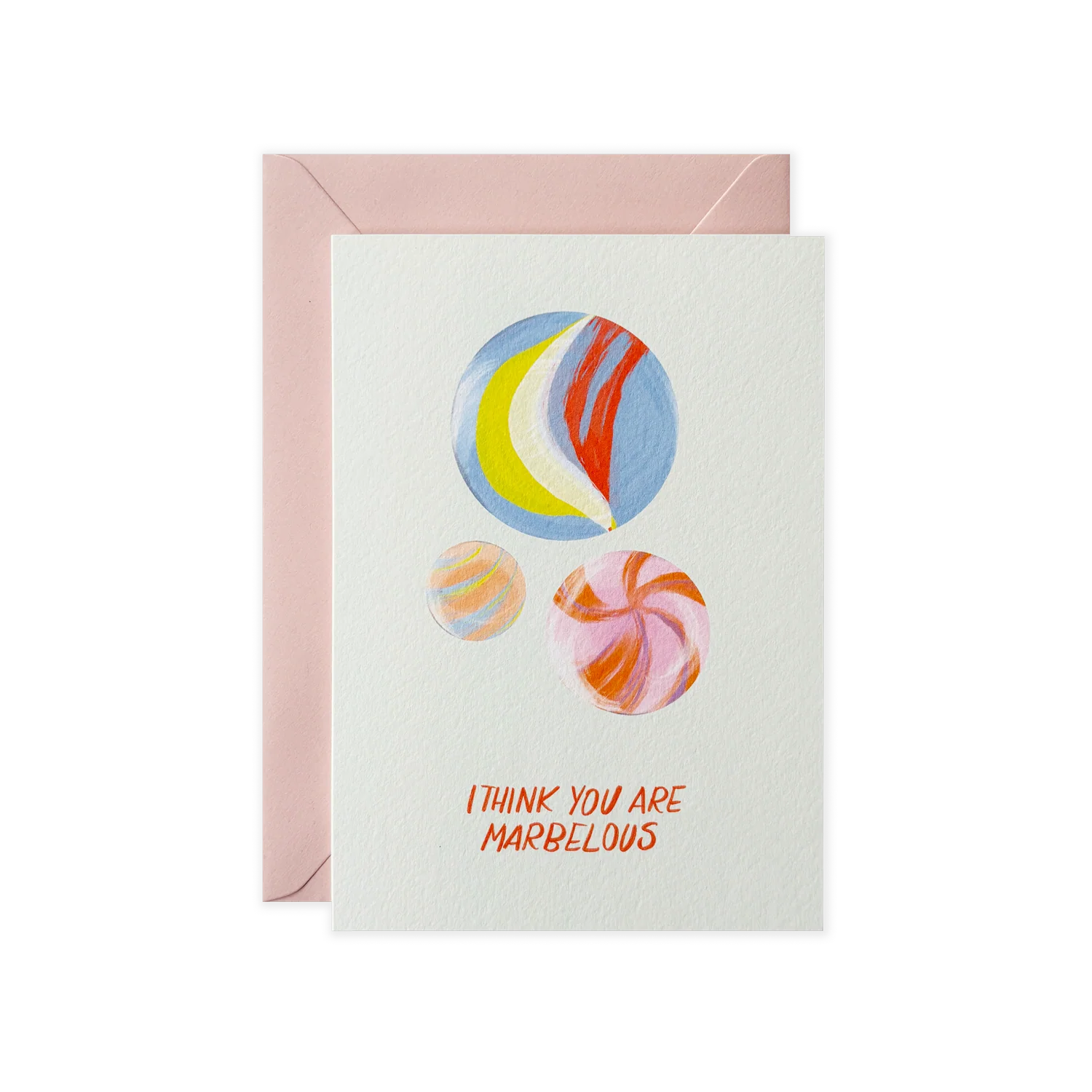 Grußkarte I Think You Are Marbelous mit Kuvert