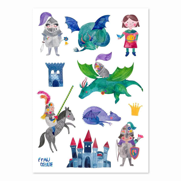 Tattoo *Drachen & Ritter* Frau Ottilie Kindertattoos
