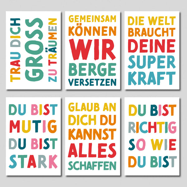 Mutmacher-Postkarten WEISS | 30 Karten