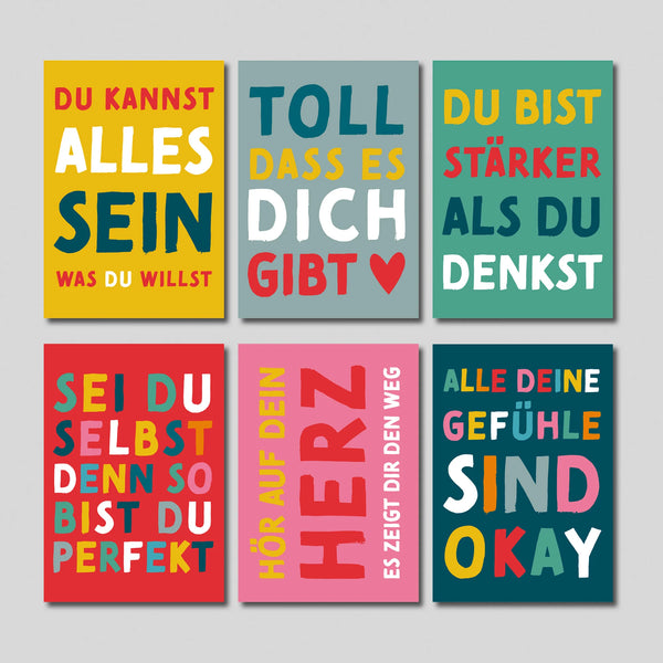 Mutmacher-Postkarten BUNT | 30 Karten