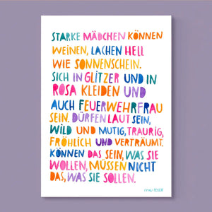 Print A4 *Starke Mädchen* Frau Ottilie