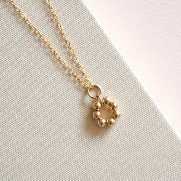 Mini CHARMS-Kette Gold BUBBLES loop | SAN SAN