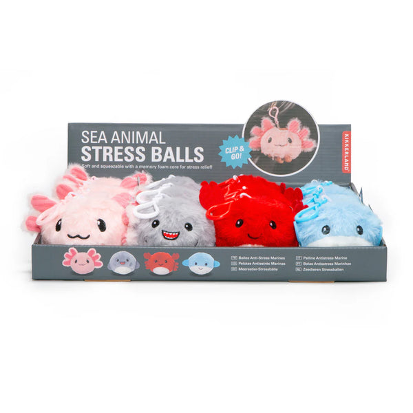 Sea Animal Stress Ball | Plüschiger Quetschball-Anhänger