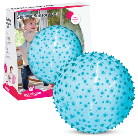 Mittelgroßer Sensorikball 15 cm | Edushape See-Me Sensory Ball blau