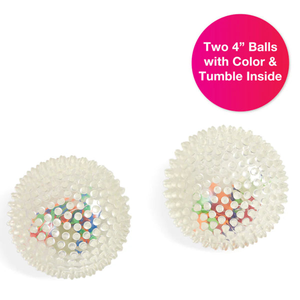 Sensorikbälle Hüpfende Konfetti 2er Set | Edushape COLORBITS BALLS