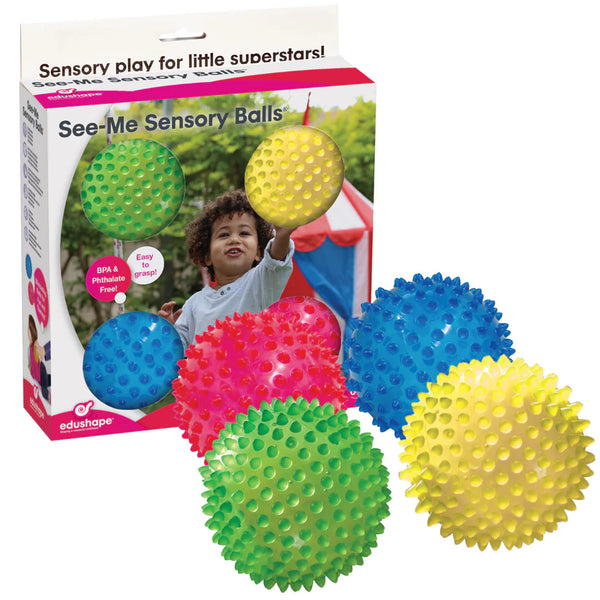 Sensorikbälle 4er Set | Edushape Original SEE ME Sensory Balls