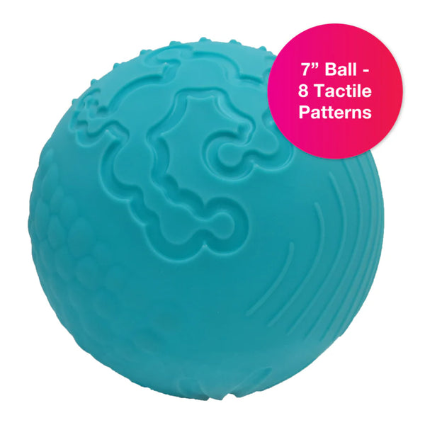 Großer Texturball 17 cm | Edushape Texture-iffic türkis