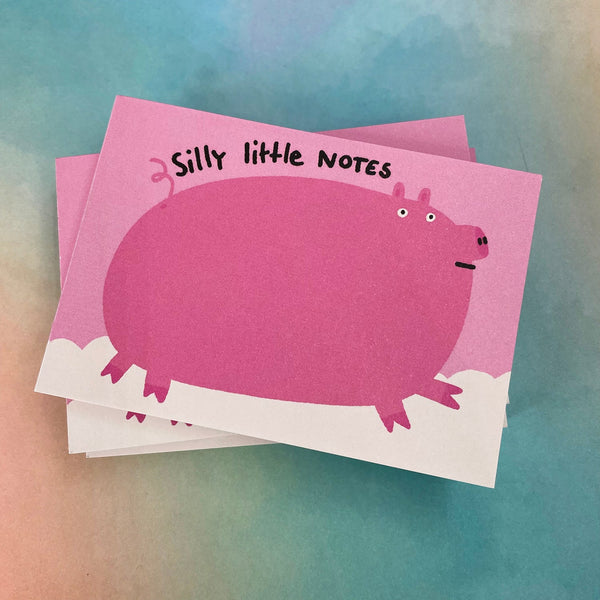 Notizblock silly little notes Kleines Schweinchen | Slinga