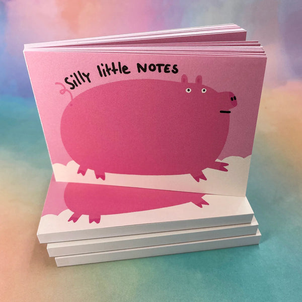 Notizblock silly little notes Kleines Schweinchen | Slinga