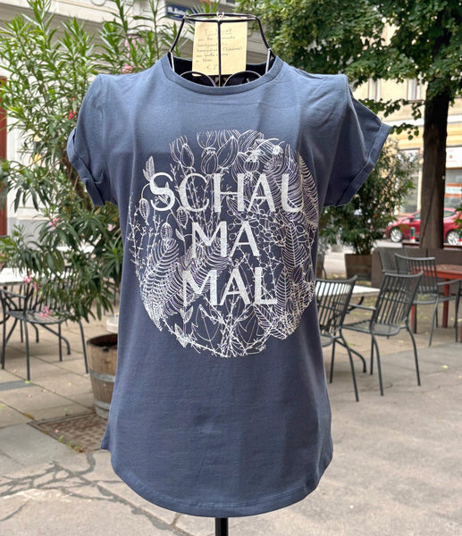 T-Shirt *Schau ma mal* denim blue