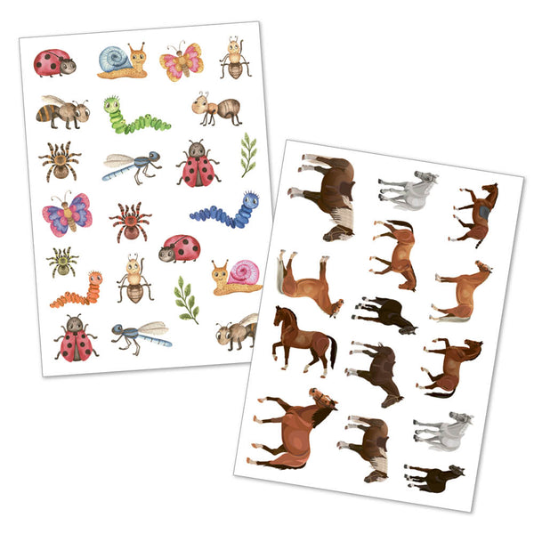 Temporary Tattoos - HAPPY TATTS Tiere (125 Stück)