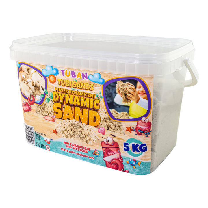 Dynamischer Sand natur 5kg Riesenkübel TUBAN