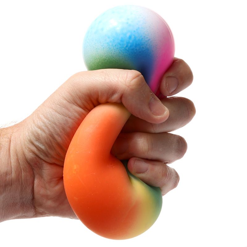 Regenbogen Quetschbarer Stressball 9cm