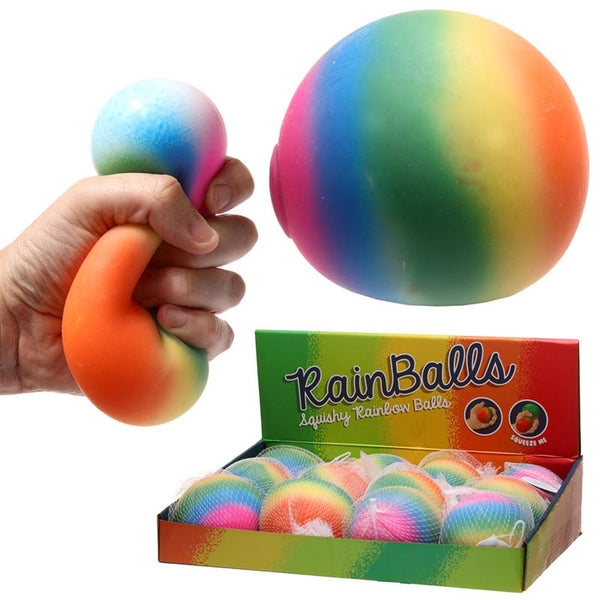 Regenbogen Quetschbarer Stressball 9cm