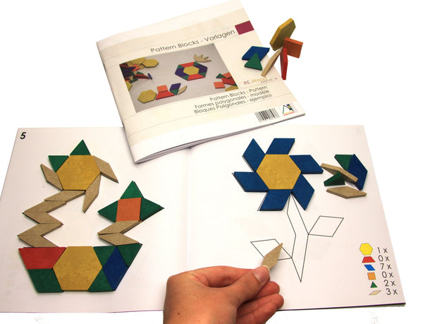 Vorlagen für Geometrische Legeplättchen (Pattern Blocks)