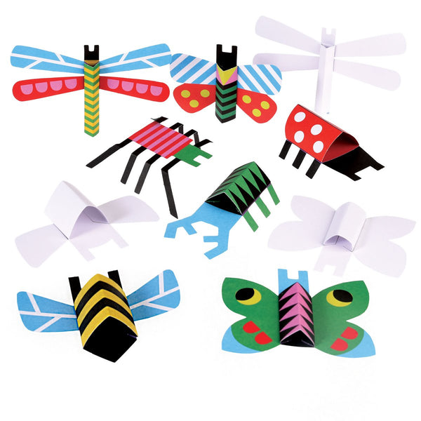 Origami Insekten Bastelset - DIY Make your own cardboard bugs