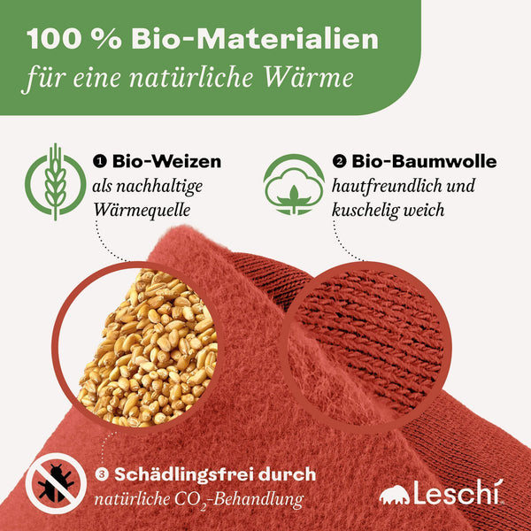 Wärmekissen Rechteck - Körnerkissen für Rücken, Bauch, Schultern & mehr