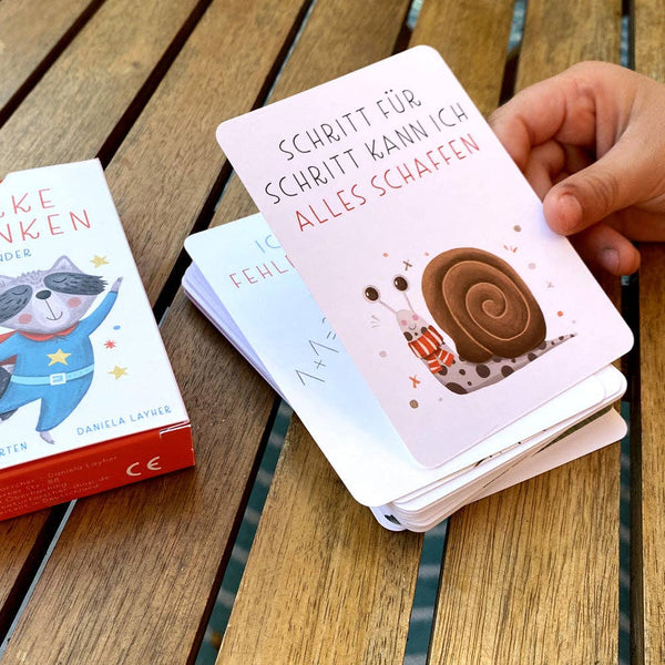 Affirmationskarten für Kinder "Starke Gedanken"
