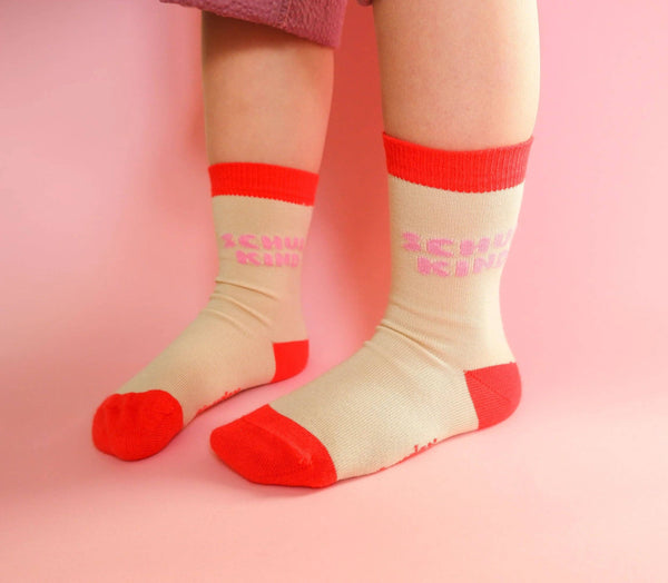 Schulkind-Socken | rosa: 31-34