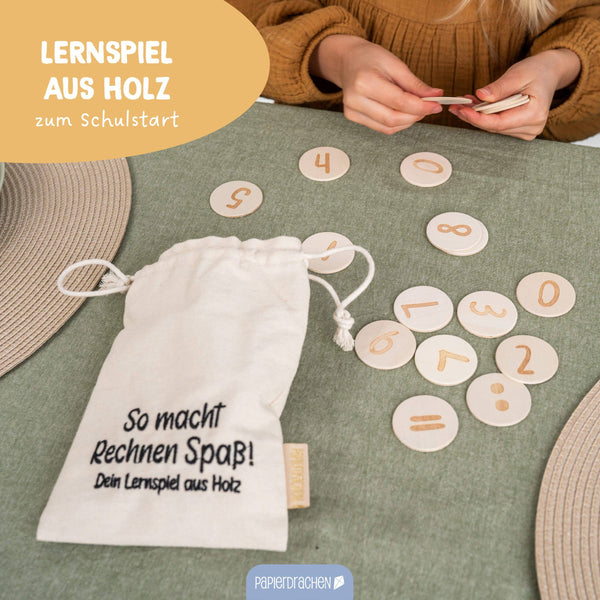 Holzspielset - Rechenspiel