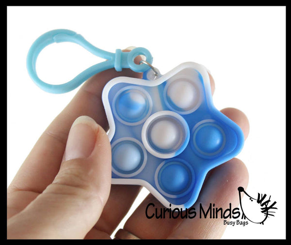 Tiny Bubble Pop Fidget Toys mit Karabiner