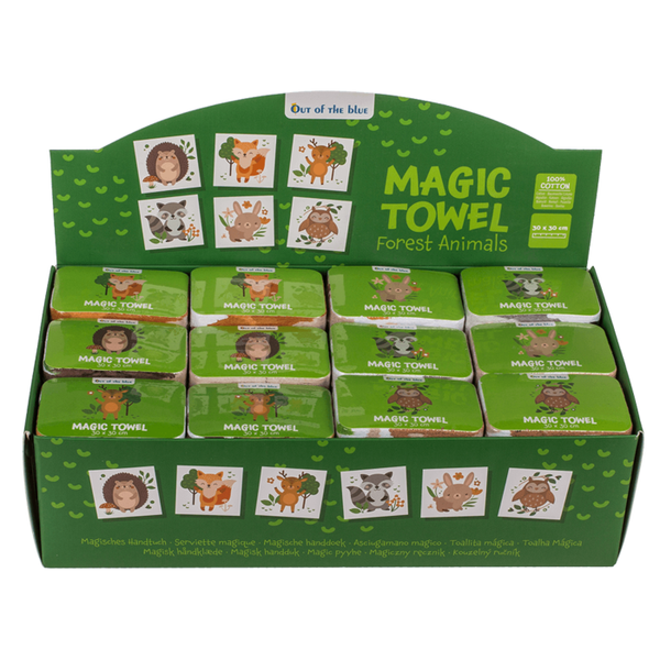 Magic Towel - Handtuch mit Waldtieren