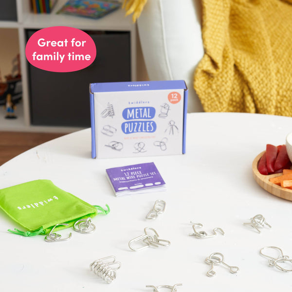 Metal Puzzles - IQ Brain Teaser | 12 Stück