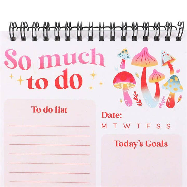So viel zu tun - Groovy Mushroom List Pad