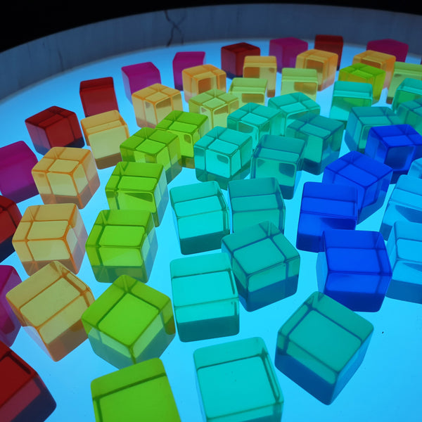 Lichtbauwürfel BAUSPIEL (2 x 10 Farben)