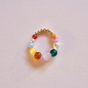 BOULE Ring emerald - rose - amber - yellow | SAN SAN