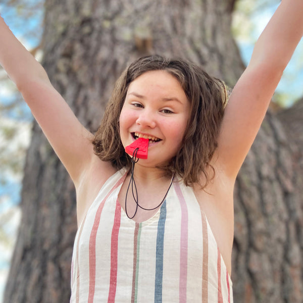 ARK'S PIZZA (textured) Chew Necklace | Kaukette texturiert