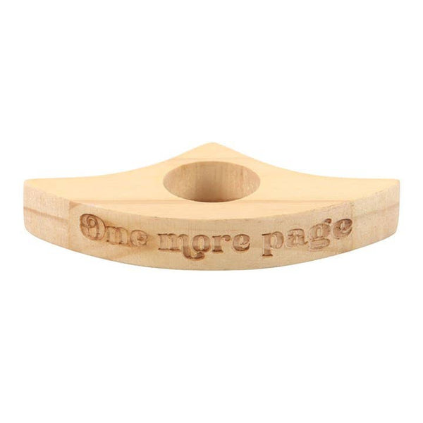 Book Worm Daumen-Lesezeichen aus Holz