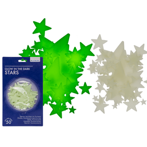 Sterne, im Dunkeln leuchtend | 50 Glow in the Dark STARS