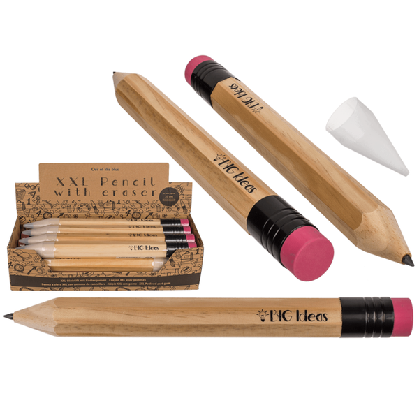 Riesiger Bleistift mit Radiergummi BIG IDEAS