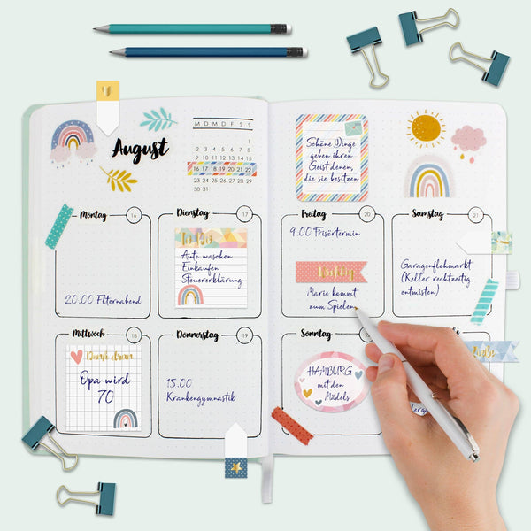 Bullet Journal Sticky Notes - Regenbogen