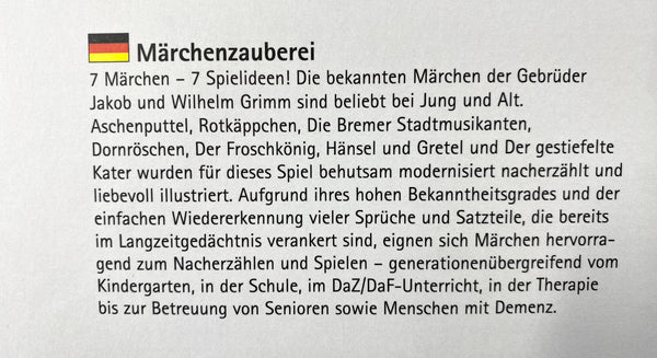 Märchenzauberei Spiel Sprachförderung & Gedächtnis