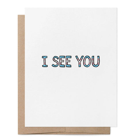 I SEE YOU | Transgender LGBTQIA+ Grußkarte
