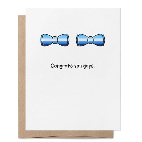 Congrats You Gays LGBTQ+ Grußkarte