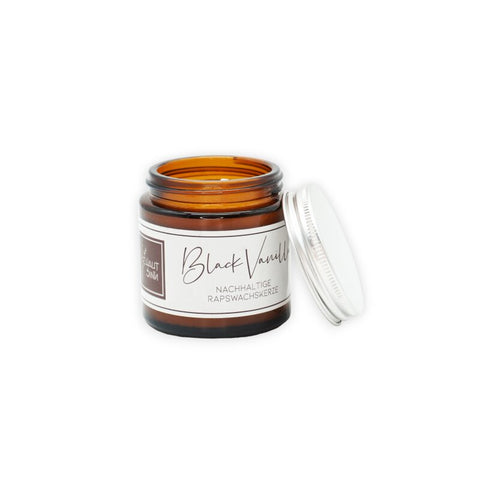 Black Vanilla Rapswachskerze | Hautsinn