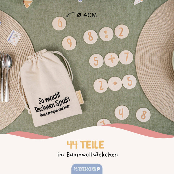Holzspielset - Rechenspiel