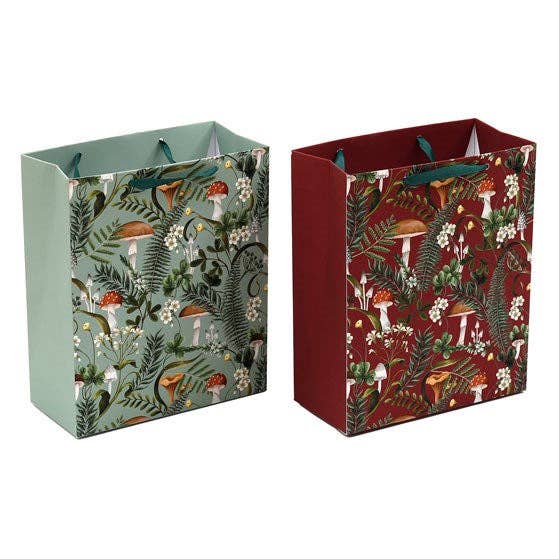 Geschenktasche mit Waldpilzen (23 cm)