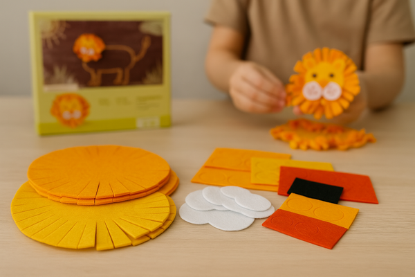 Knotenlöwen Bastelset für Kinder